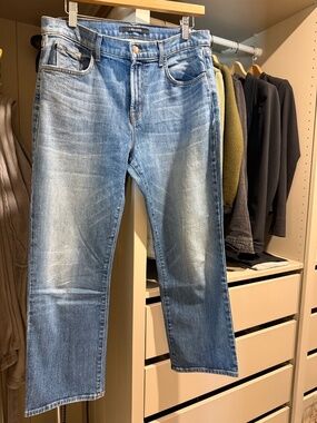 J Brand Adele High Rise Straight Crop Jeans 28